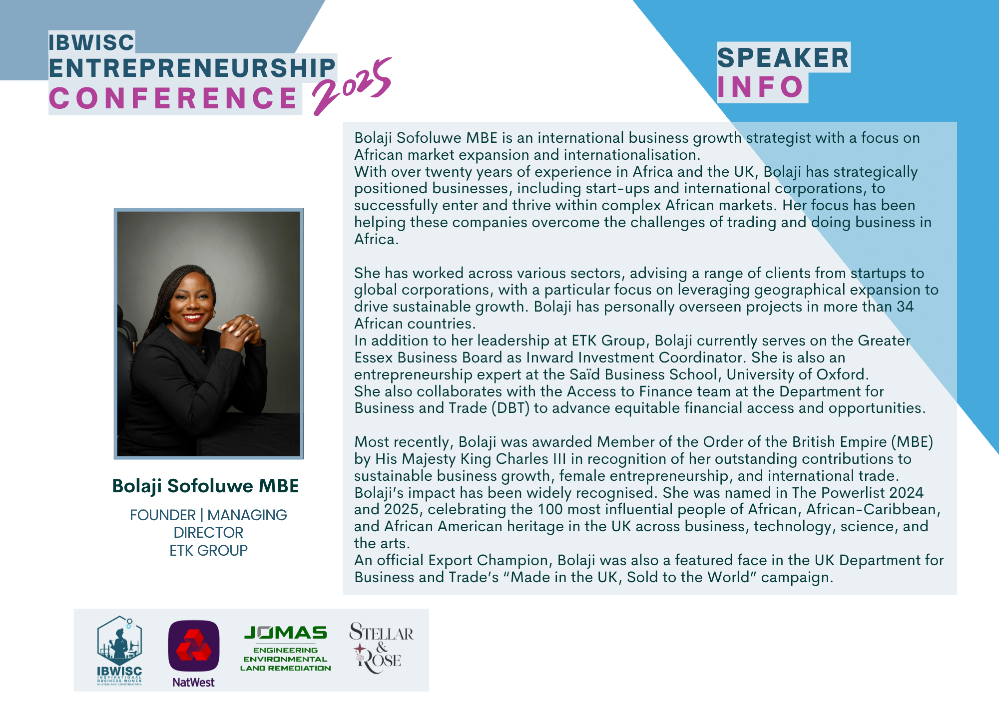 Bolaji Sofoluwe MBE
